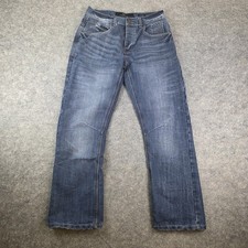 Men's Crosshatch New Baltimore Black Label Blue Jeans Regular 30s W30 Button Fly