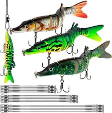 3 x Fishing Lures 9 Segments