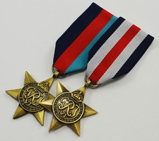 Pair of WW2 Campaign Star Medals with Ribbons. 1939-1945, France & Germany Star