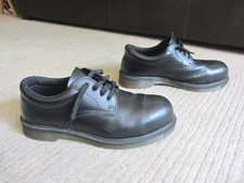 DR MARTENS UK 9 Steel Toe Safety Work Shoes doctor martins doc marten dms