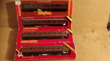 Rake of 4 Hornby LMS coaches -