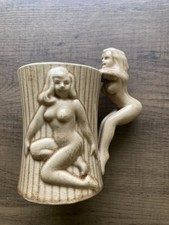 Vintage Tiki Lady on a Barrel