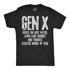 Mens Funny T Shirts Gen X