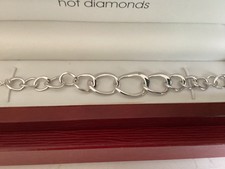 Hot Diamonds large chain bracelet with diamond ...boxed