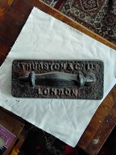 Rare Victorian Billiard Table Iron,  Thurston And Co Ltd London 10 X 4.5 "