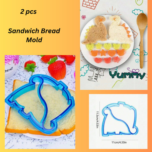 Dinosaur shape animal sandwich - shape,