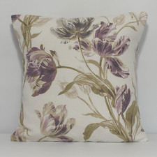 Handmade Cushion Cover in Laura Ashley Gosford Plum  Same Fabric Both Sides