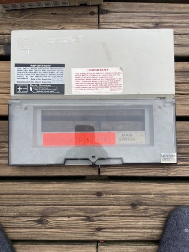 Sentry consumer unit front - sentry,