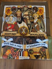 2 Scottish themed tea towels -