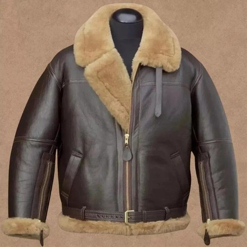 Men brown fur - b3, shearling