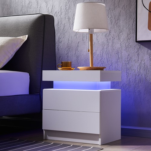 Bedside table white 2 - white,,