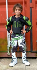 Kids MX Motocross Baby Biker Armour Deflector Quad/Trials Defender Jacket -T