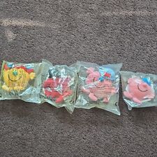 4x McDonalds Happy Meal Toy 1999 UK Mr Men Little Plush Cuddly Toys - Various