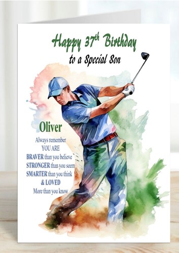 Personalised birthday card
