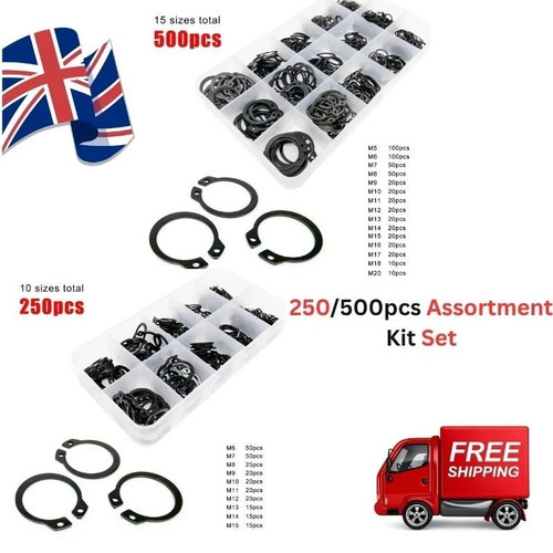 500pc mixed external circlip - mixed,