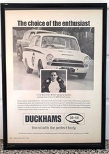 Framed original Classic Car Ad
