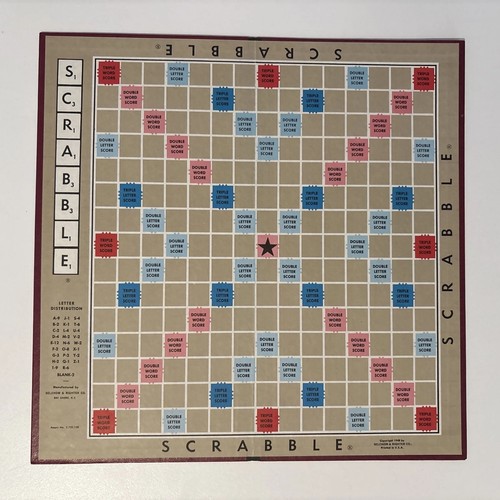 Vintage 1948 scrabble board - 1948,