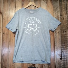Levi's T Shirt Grey Mens Large