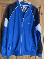 Lambretta Vintage Mens Full Zip Up Track Jacket Size XXL Blue
