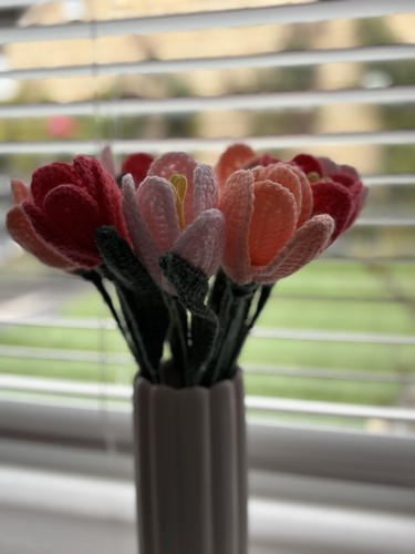 Handmade crochet tulip bouquet - crochet,