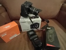 CANON EOS 760D WITH TAMRON 17-50 F2 LENS, NEEWER SPEEDLIGHT, NEEWER BATTERY GRIP