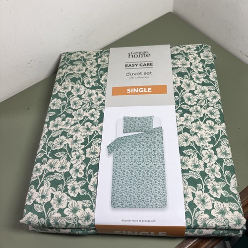 George cream green - green, ditsy