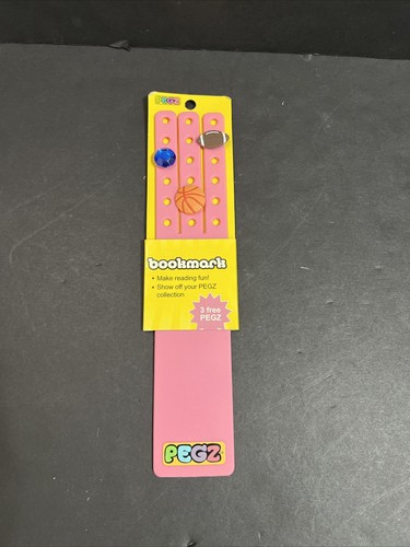 Pink peg bookmark charms - charms, for