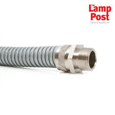 Galvanised Steel Flexible Conduit 10m Conduit & 10 Swivel Glands Contractor Pack