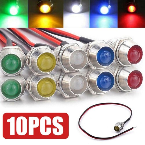 10x 8mm led indicator light - 8mm,
