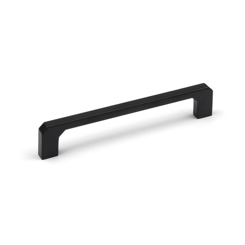 Black kitchen cupboard - cupboard, handles