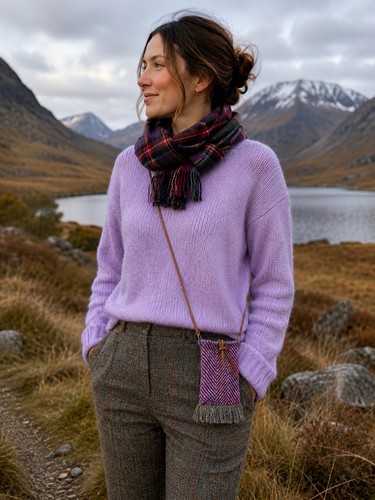 100 wool tweed shoulder - 100%,