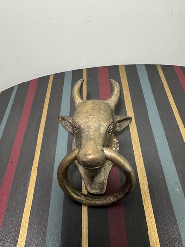 Vintage handmade brass bull - handmade,