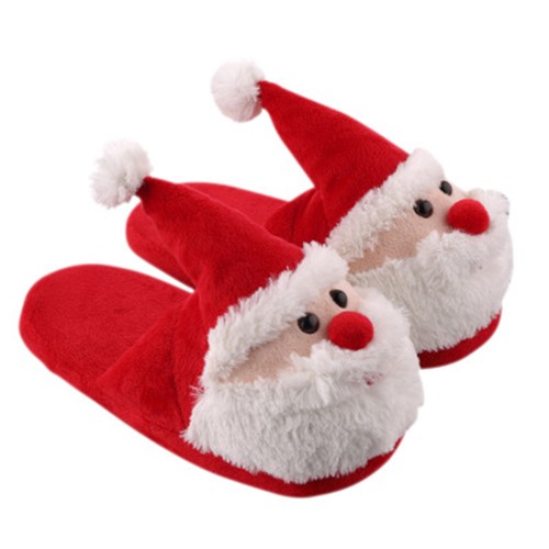 Santa claus slippers plush - ,