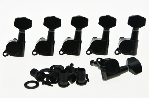 Left handed black guitar - black,