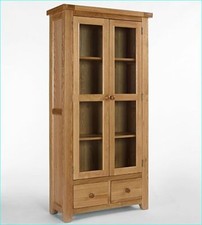 Devon Oak Display Cabinet