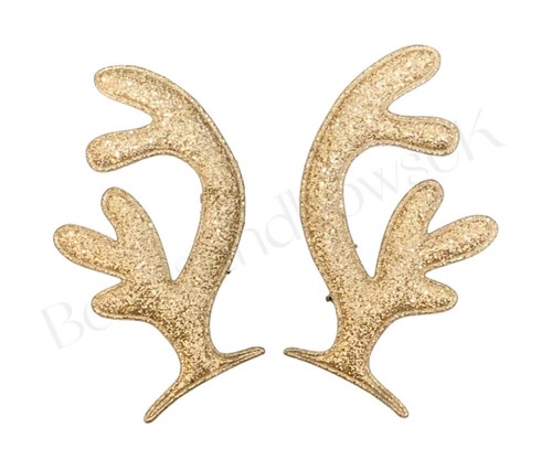Gold reindeer antlers pairs - antlers,