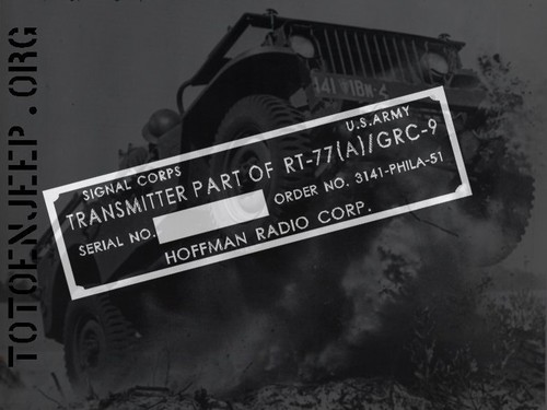 Grc9 rt77 transmitter hoffman - grc9,
