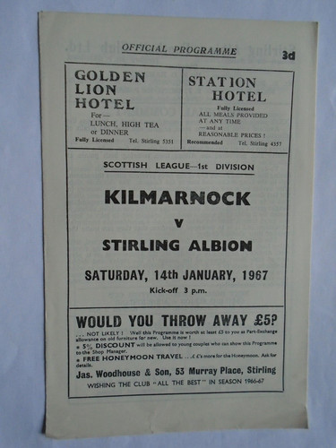 Stirling albion kilmarnock - albion, v