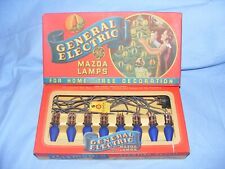 Vintage Christmas Tree Decoration Lights Bulbs Mazda Clemco Working General Elec