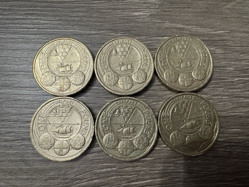 2010 belfast coins - 6x,