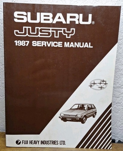 1987 subaru justy service shop - 1987,