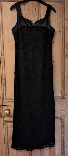 Debut black lace maxi - lace, evening
