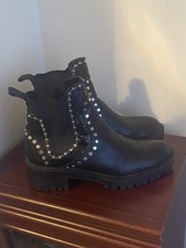 Zara Womens Black Studded Slip