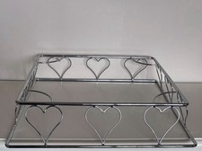 Heart Wire Chrome Cake Stand