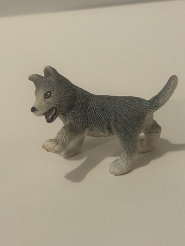 Schleich husky puppy playing - schleich,