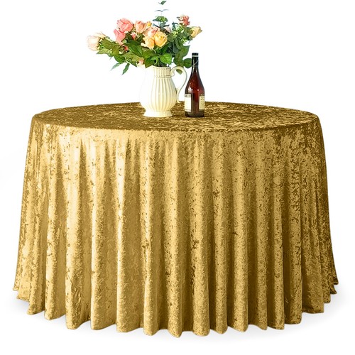 Velvet tablecloth round 132 - round,