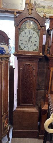 Antique day longcase - 8,