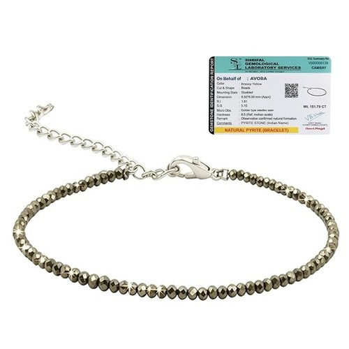 Pyrite anklet for women - pyrite,