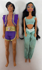 Vintage Aladdin & Jasmine Dolls Disney Toys Collectable