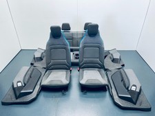 BMW i3 L01 2014-2022 Grey & Blue Heated Fabric Interior Seats & Door Cards #094